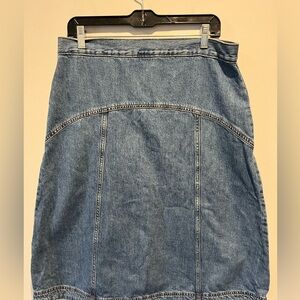 Old Navy Blue Denim Pencil Skirt